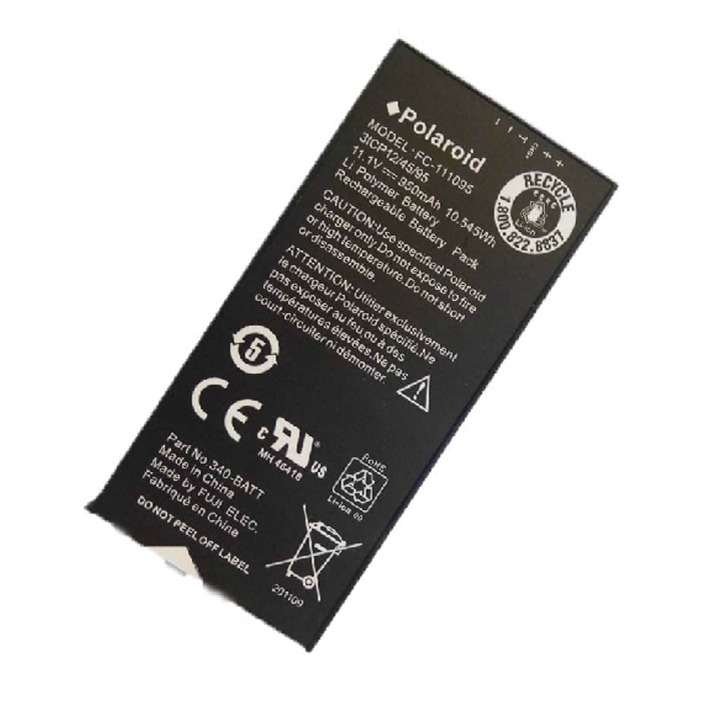 Battery for Polaroid PoGo Zink mobile printer 450mAh - Click Image to Close